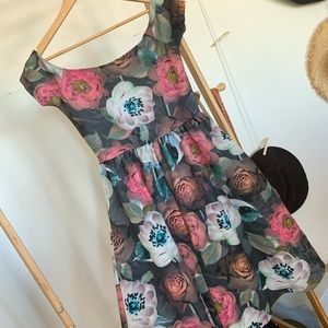 Off shoulder floral midi dress ASOS 8